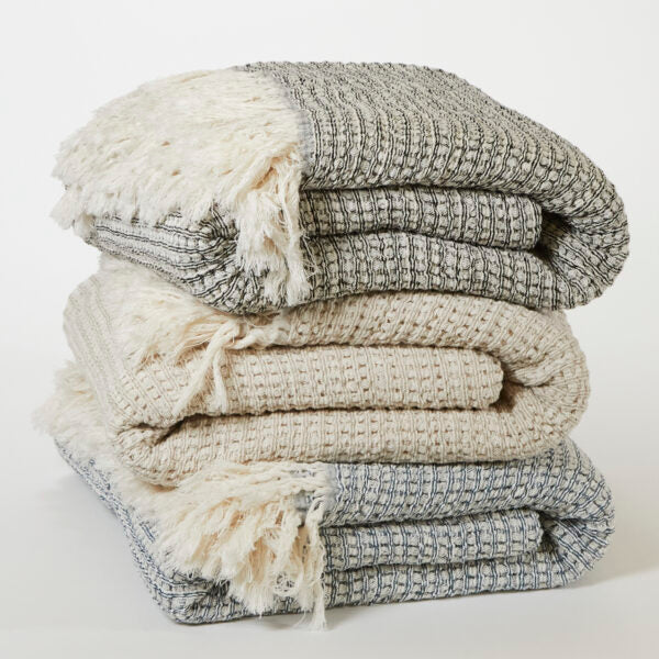 Maison Luxury Waffle Throw