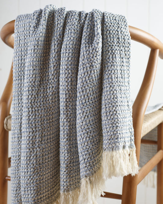Maison Luxury Waffle Throw