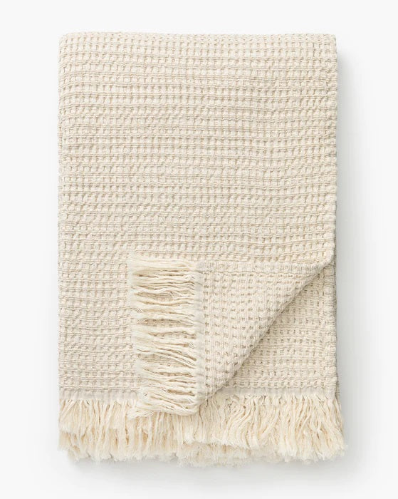 Maison Luxury Waffle Throw