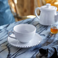 Load image into Gallery viewer, Pearl Tea Cup and Saucer 9 fl oz
